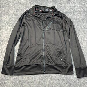 Spyder Jacket Mens L Black Full Zip Active Pocket Athletic Running Workout Gym